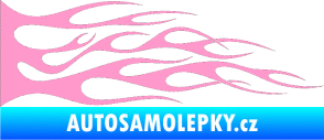 Samolepka Plameny 072 světle růžová