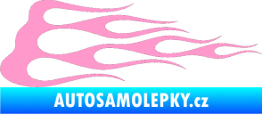 Samolepka Plameny 074 světle růžová