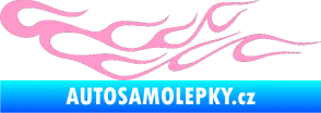 Samolepka Plameny 083 světle růžová