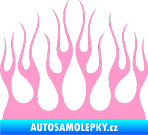 Samolepka Plameny 084 světle růžová