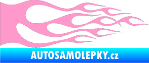 Samolepka Plameny 086 světle růžová