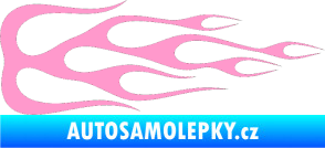 Samolepka Plameny 089 světle růžová