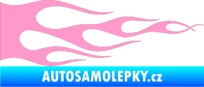 Samolepka Plameny 090 světle růžová