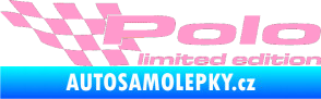 Samolepka Polo limited edition levá světle růžová