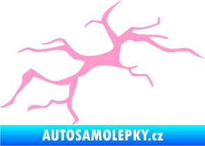 Samolepka Prasklina 001 světle růžová
