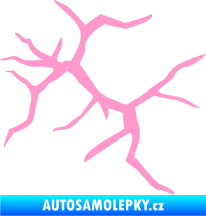 Samolepka Prasklina 007 světle růžová