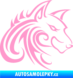 Samolepka Predator tattoo 001 pravá světle růžová