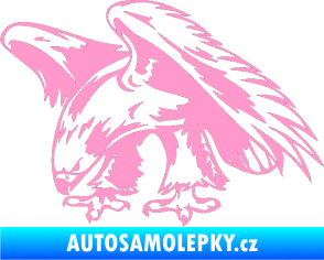 Samolepka Predators 001 levá orel světle růžová