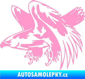 Samolepka Predators 034 levá světle růžová