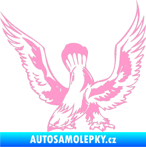 Samolepka Predators 051 levá světle růžová
