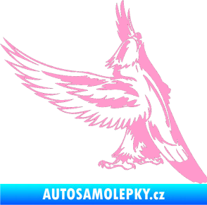Samolepka Predators 054 levá orel světle růžová