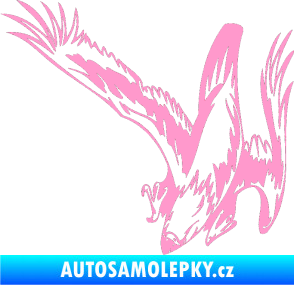 Samolepka Predators 069 levá světle růžová
