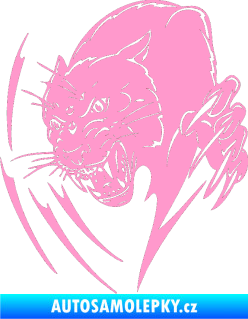 Samolepka Predators 111 levá puma světle růžová