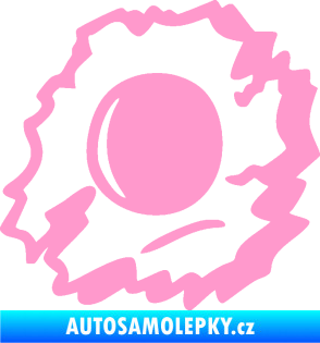 Samolepka Průstřel 002 levá světle růžová
