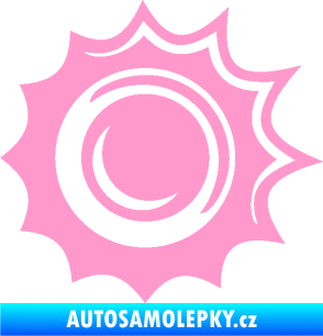 Samolepka Průstřel 003 levá světle růžová