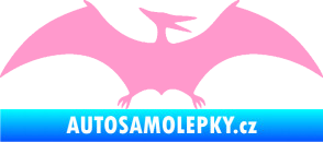 Samolepka Pterodactylus 001 pravá světle růžová