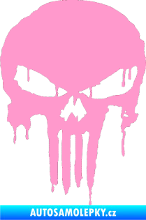 Samolepka Punisher 003 světle růžová