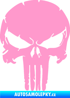 Samolepka Punisher 004 světle růžová