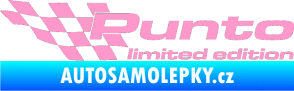 Samolepka Punto limited edition levá světle růžová