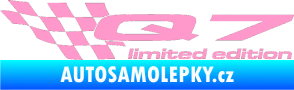Samolepka Q7 limited edition levá světle růžová