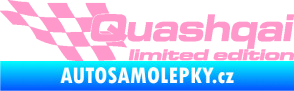 Samolepka Quashqai limited edition levá světle růžová