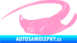 Samolepka Rejnok 002 levá světle růžová