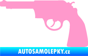 Samolepka Revolver 002 levá světle růžová