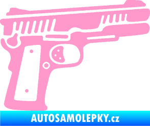 Samolepka Revolver 003 pravá světle růžová
