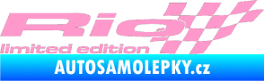 Samolepka Rio limited edition pravá světle růžová