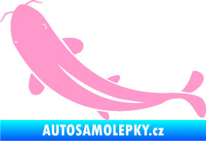 Samolepka Ryba 001 levá světle růžová