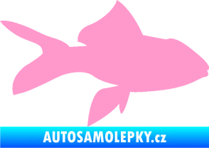Samolepka Ryba 002 pravá světle růžová