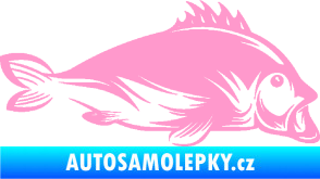 Samolepka Ryba 003 pravá světle růžová