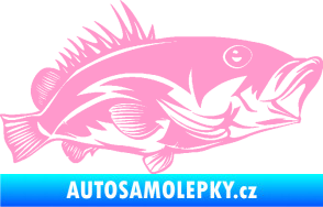 Samolepka Ryba 004 pravá světle růžová