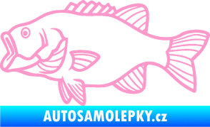 Samolepka Ryba 015 levá světle růžová