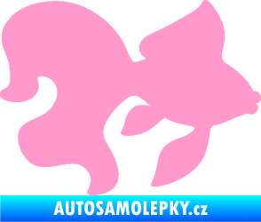 Samolepka Ryba 019 pravá závojnatka světle růžová