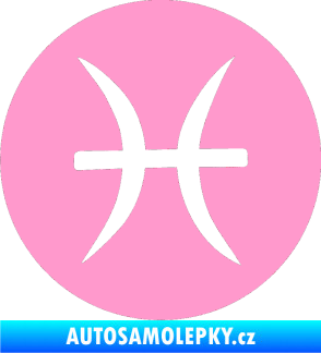 Samolepka Ryby 001 - horoskop světle růžová