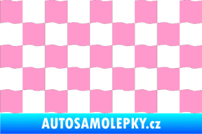 Samolepka Šachovnice 003 světle růžová