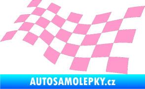 Samolepka Šachovnice 014 světle růžová