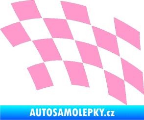 Samolepka Šachovnice 038 světle růžová