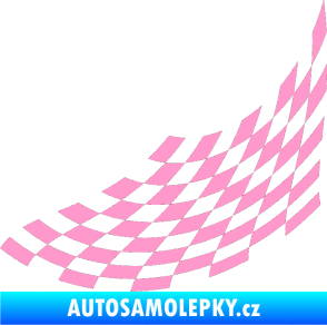 Samolepka Šachovnice 039 světle růžová
