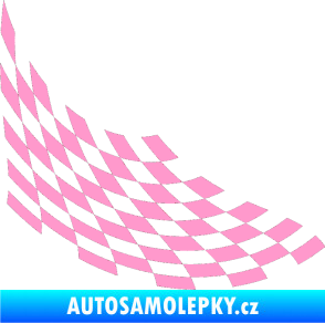 Samolepka Šachovnice 040 světle růžová