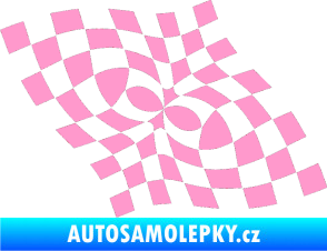 Samolepka Šachovnice 044 světle růžová