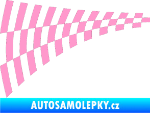 Samolepka Šachovnice 048 světle růžová