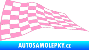 Samolepka Šachovnice 050 světle růžová
