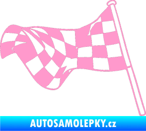 Samolepka Šachovnice 052 světle růžová