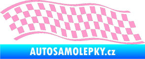 Samolepka Šachovnice 057 světle růžová