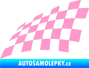 Samolepka Šachovnice 077 světle růžová
