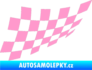 Samolepka Šachovnice 080 světle růžová