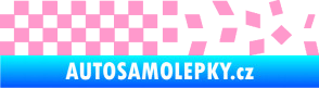 Samolepka Šachovnice 082 světle růžová