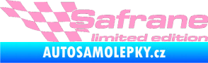 Samolepka Safrane limited edition levá světle růžová